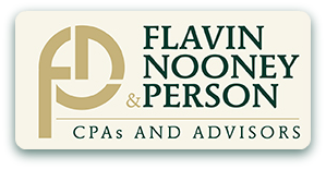 Flavin Nooney & Person Logo